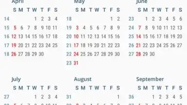 aCalendar screenshot 1