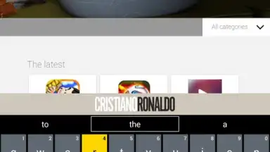 Cristiano Ronaldo Official Keyboard screenshot 1