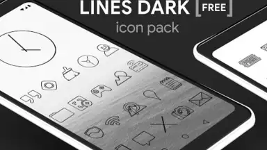 Lines Dark - Icon Pack screenshot 9