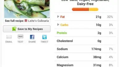 Recipes & Nutrition screenshot 3