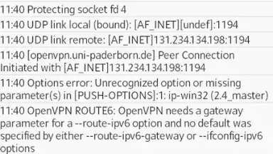 OpenVPN screenshot 5