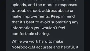 Google NotebookLM screenshot 1