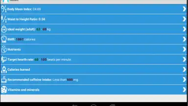 Калькулятор здоровья screenshot 3