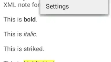 Tomdroid screenshot 7