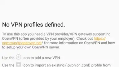 OpenVPN screenshot 1