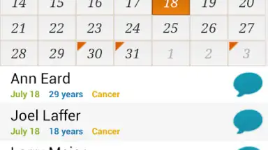 Birthday Calendar Free screenshot 8