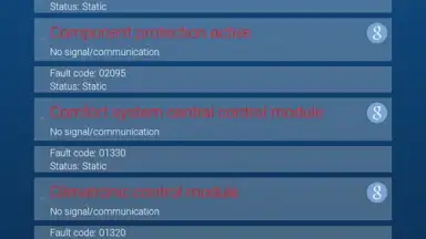 OBDeleven VAG car diagnostics screenshot 4