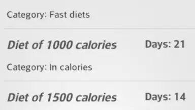 Diets for losing weight screenshot 16