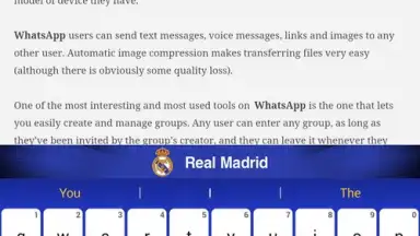 Real Madrid Official Keyboard screenshot 1
