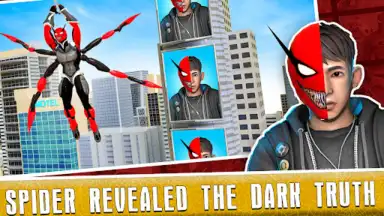 Black Spider Rope Superhero screenshot 9