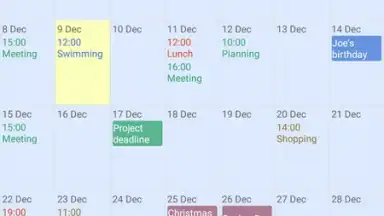 Touch Calendar Free screenshot 9