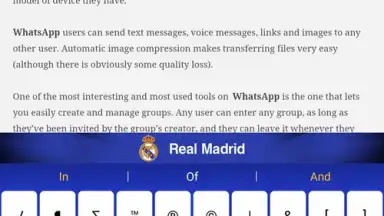 Real Madrid Official Keyboard screenshot 3