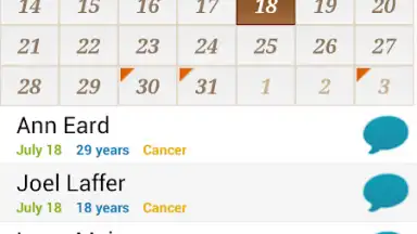 Birthday Calendar Free screenshot 7