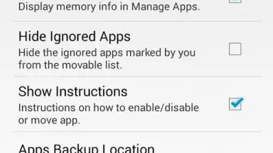 Manage Apps (App 2 SD) screenshot 1