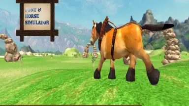 Pony Horse Simulator Kids 3D screenshot 2