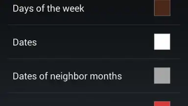 Month Calendar Widget screenshot 3
