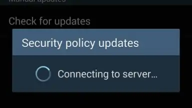 Samsung Security Policy Update screenshot 3