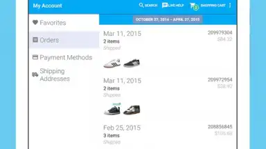 Zappos screenshot 6