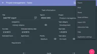 MobiDB Project Management screenshot 20