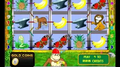 Crazy monkey slot screenshot 2