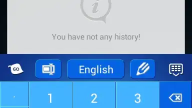 Blue Keyboard screenshot 1