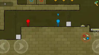 Red and Blue Stickman screenshot 2