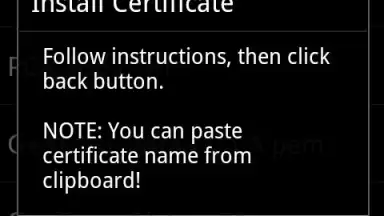 Android Certificate Installer screenshot 2