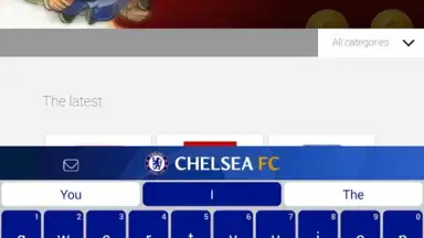 Chelsea FC Official Keyboard screenshot 1