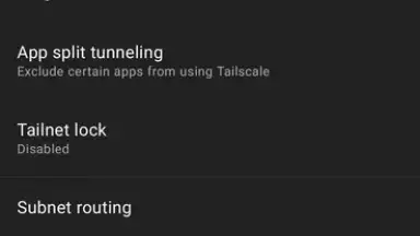 Tailscale screenshot 10
