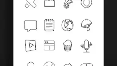 Lines Dark - Icon Pack screenshot 2