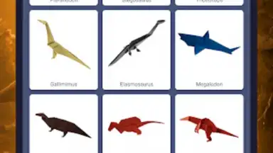 Origami dinosaurs paper shapes screenshot 2