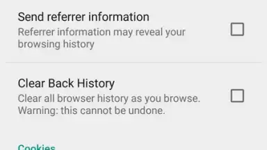 Orweb: Private Web Browser screenshot 5