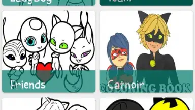 Coloring Ladybug & Blackcat screenshot 6