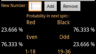 Roulette Calculator screenshot 2