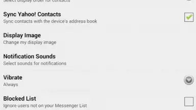 Yahoo Messenger screenshot 3