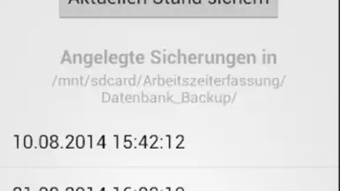 Arbeitszeiterfassung screenshot 2