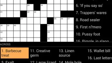 Crossword Puzzle screenshot 2