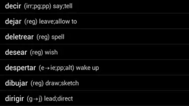 Испанские глаголы screenshot 10