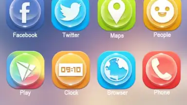 Clean GO Launcher Theme screenshot 3