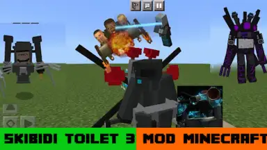 SKIBIDI TOILET 3 for Minecraft screenshot 1
