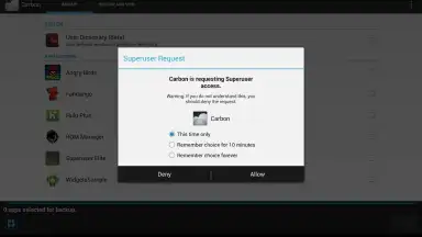 Superuser (for Android 4) screenshot 5