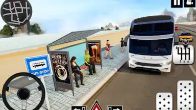 Coach Bus Driving - Bus Games screenshot 1