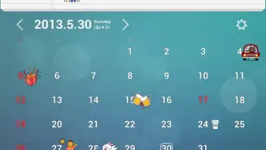 dodol Calendar Widget screenshot 1