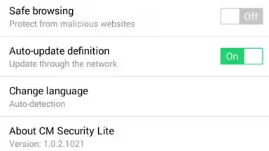 CM Security Lite screenshot 4