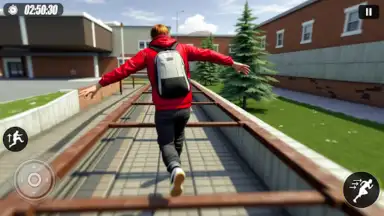 Going Up Jump Parkour Rooftop screenshot 1
