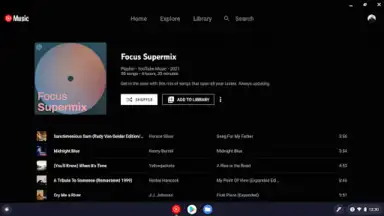 YouTube Music for Chromebook screenshot 2
