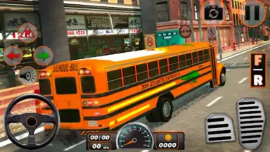 School Bus Driving Games 3D screenshot 3