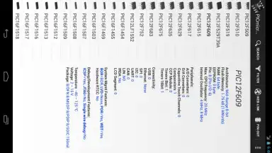 PICmicro Database screenshot 9