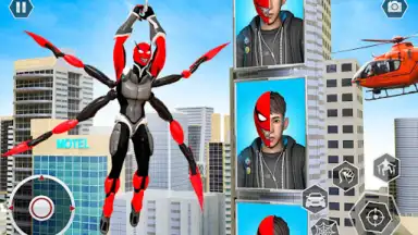 Black Spider Rope Superhero screenshot 8