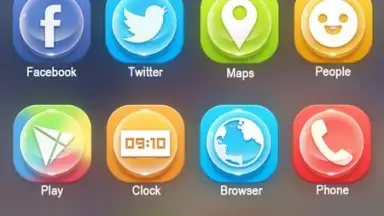 Clean GO Launcher Theme screenshot 2